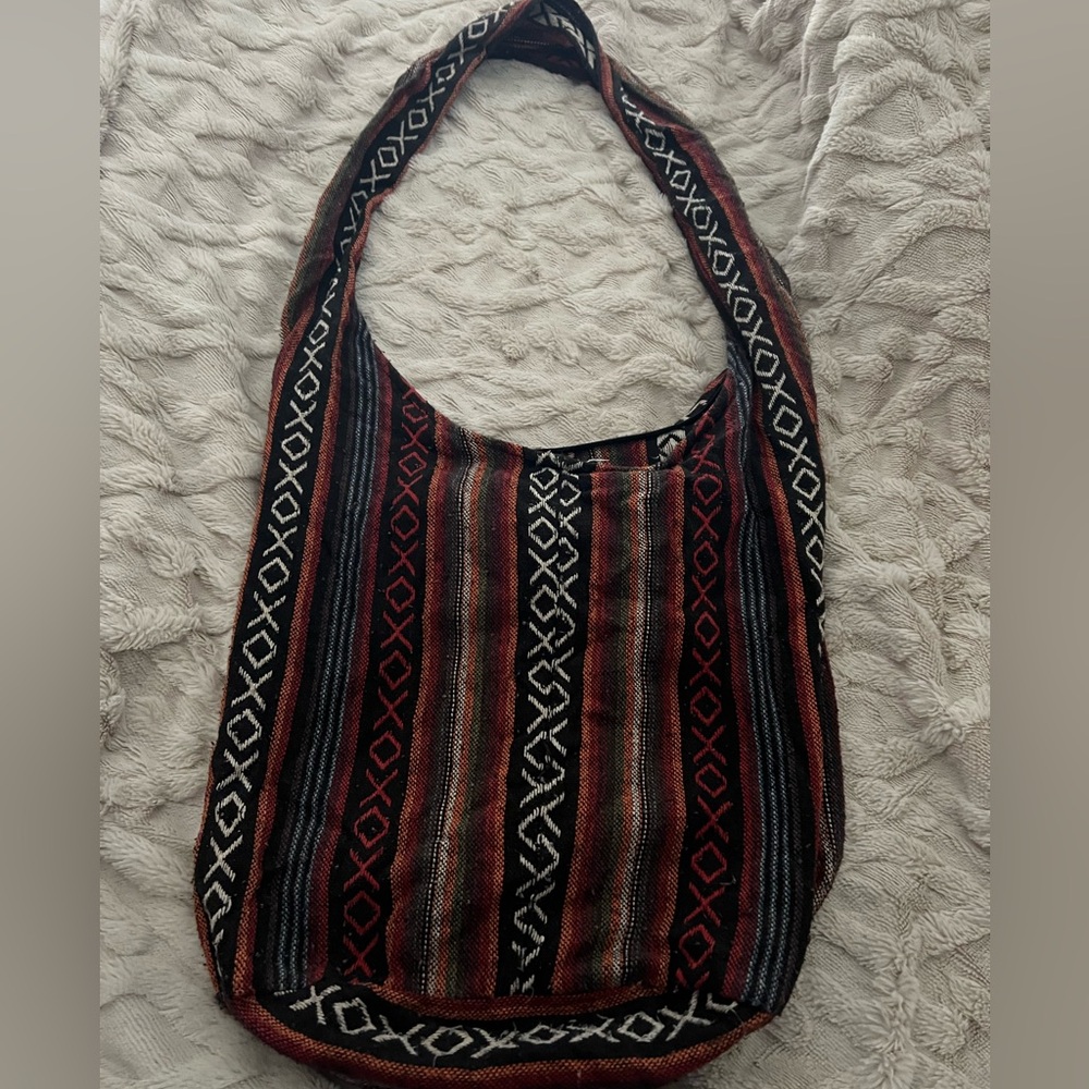 Patterned Hobo Shoulder Bag - image 4